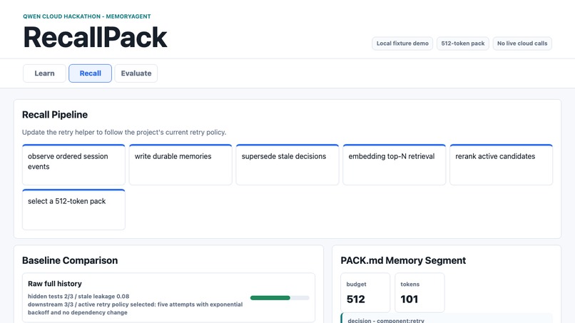 RecallPack – screenshot 1