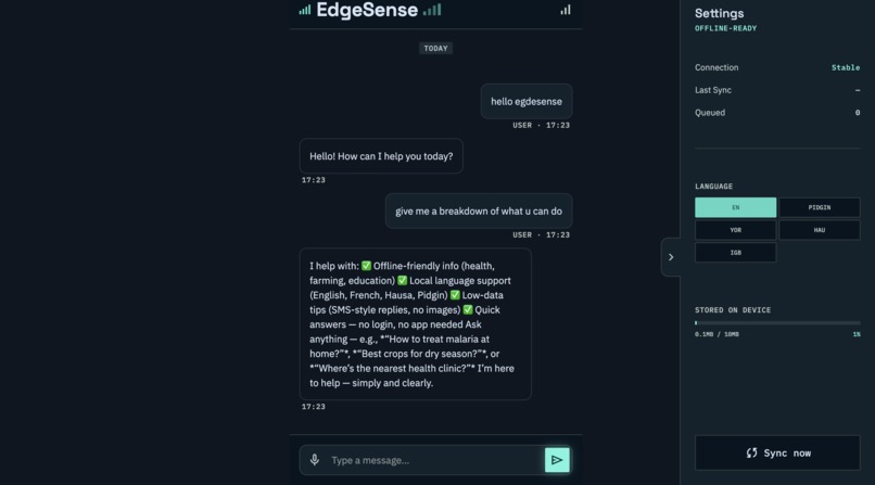 egdesense – screenshot 1