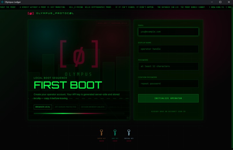 OlympusLedger – screenshot 2