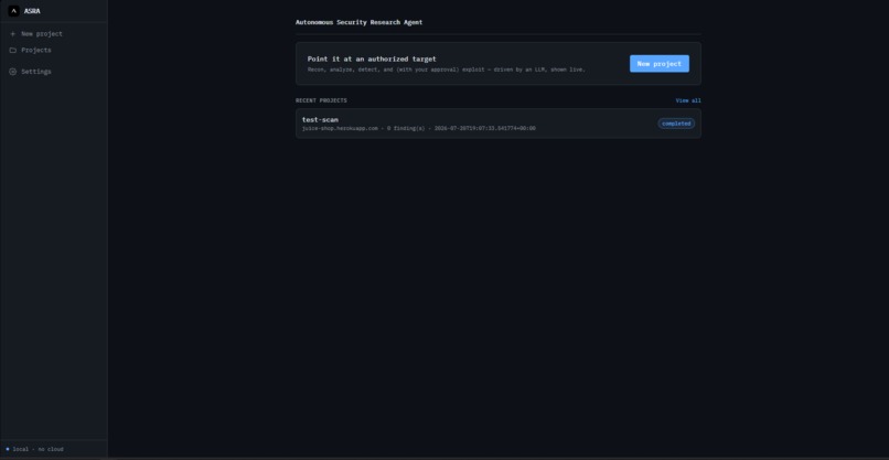 ASRA – screenshot 1