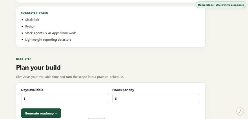 Atlas - AI Build Teammate for Hackathons – screenshot 1