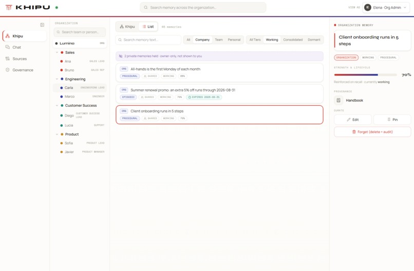 Khipu: Institutional Memory for AI Agents – screenshot 3
