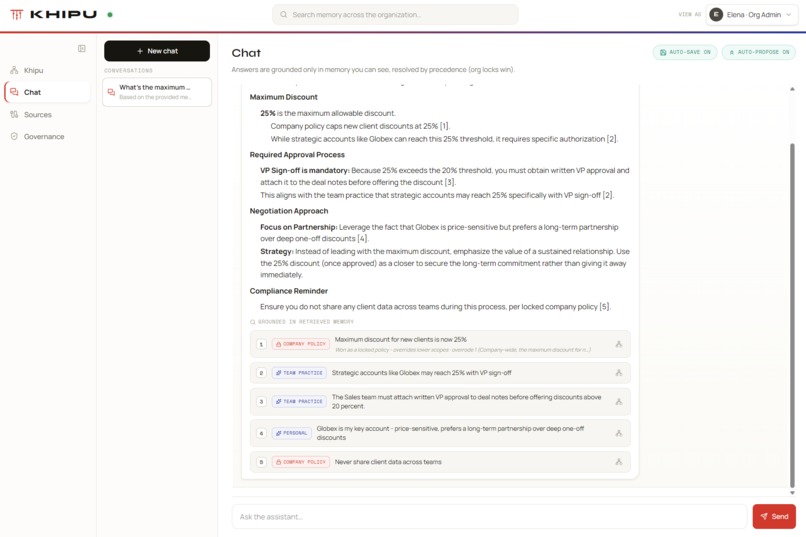 Khipu: Institutional Memory for AI Agents – screenshot 4