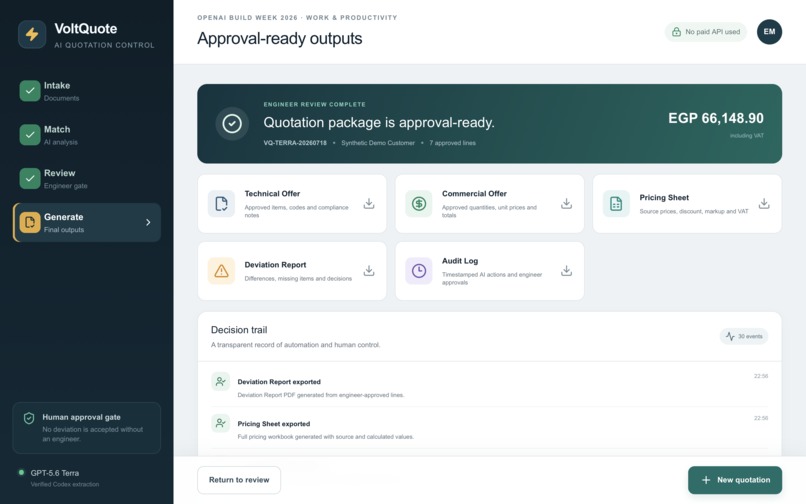 VoltQuote AI — Electrical Quotation Autopilot – screenshot 5