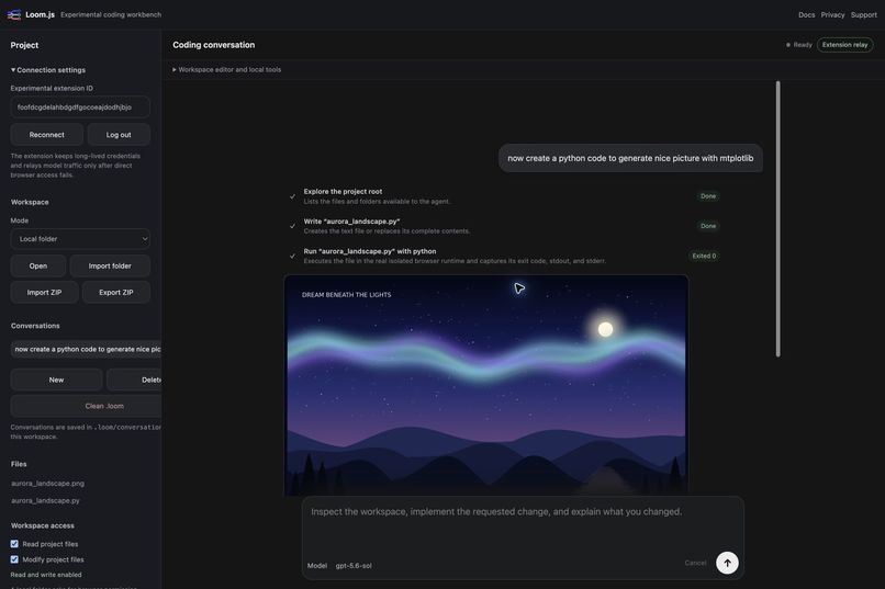 Loom.js — Browser-Native Agent Runtime – screenshot 4