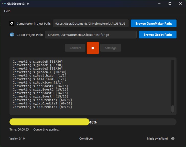 GM2Godot – screenshot 1