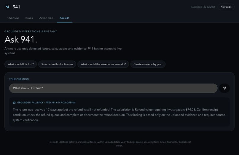 941 - AI Operational Intelligence for Ecommerce Teams – screenshot 3