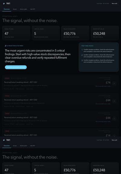 941 - AI Operational Intelligence for Ecommerce Teams – screenshot 5