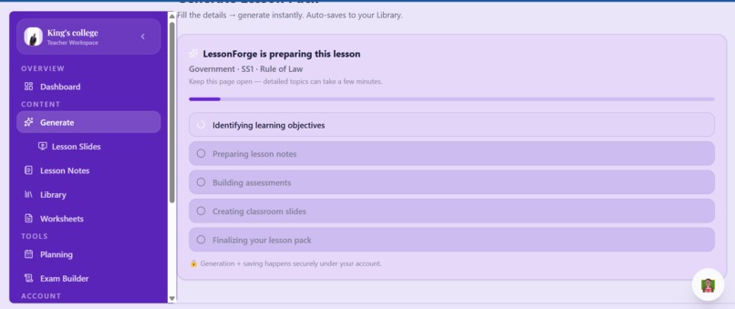 Lessonforge – screenshot 5
