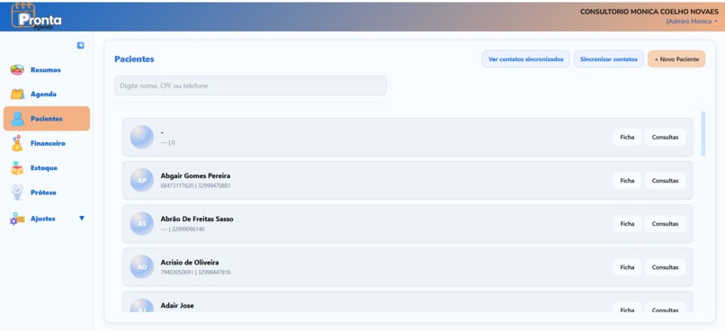 Prontagenda – screenshot 2