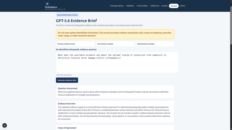 OrthoSphere — GPT-5.6 Evidence Brief – screenshot 5
