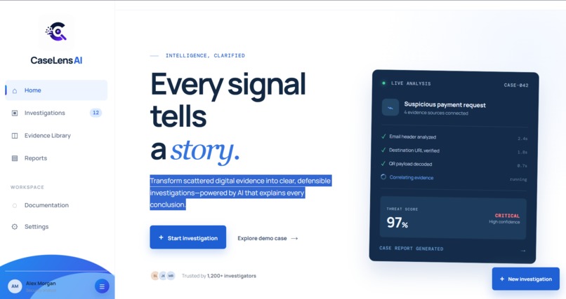 CaseLens AI – screenshot 1