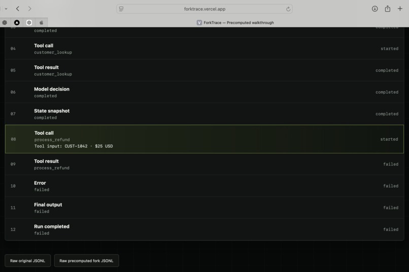 ForkTrace – screenshot 3
