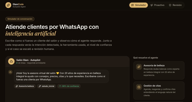 GlamCode Autopilot Agent – screenshot 1