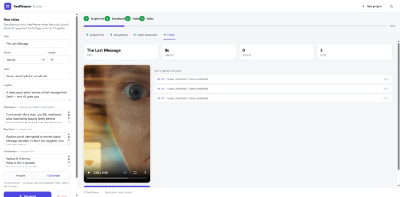 ReelWeaver Studio – screenshot 2
