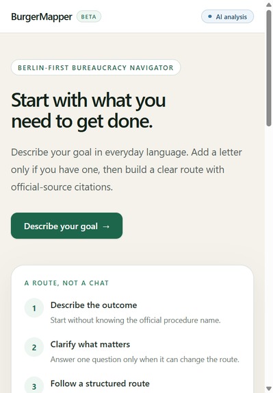 BurgerMapper, Berlin Bureaucracy Navigator – screenshot 7