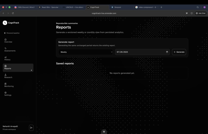CogniTrack – screenshot 4