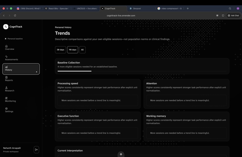 CogniTrack – screenshot 5