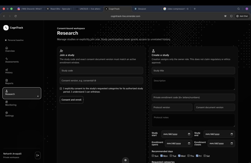 CogniTrack – screenshot 6