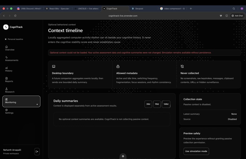 CogniTrack – screenshot 7
