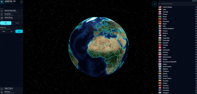 Cortex-TV – screenshot 1