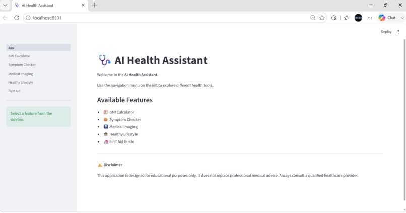 AI Health Assistant – screenshot 1