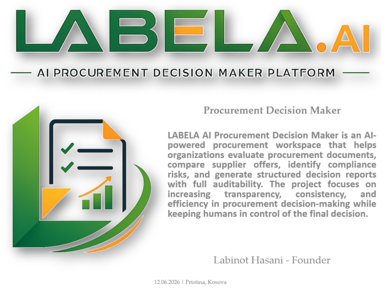 LABELA AI Procurement Decision Maker – screenshot 1