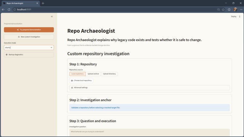 Repo Archaeologist – screenshot 1