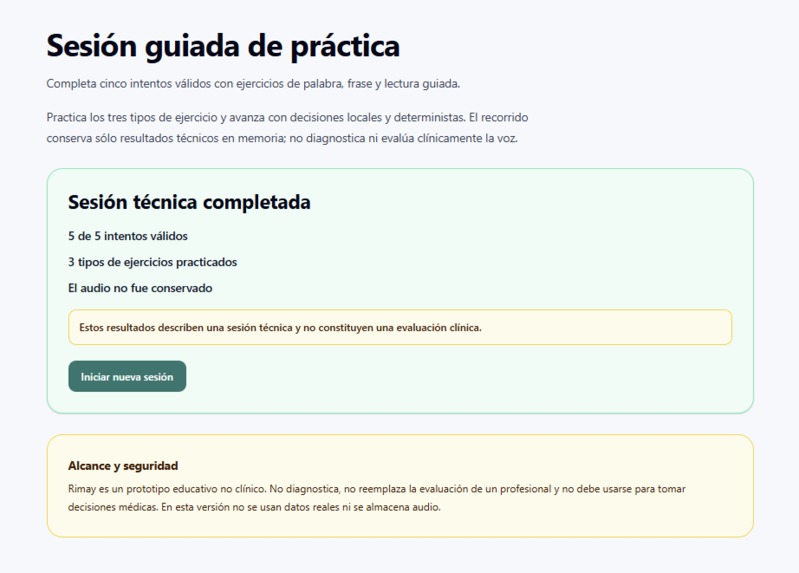 Rimay Adaptive Voice Coach – screenshot 2