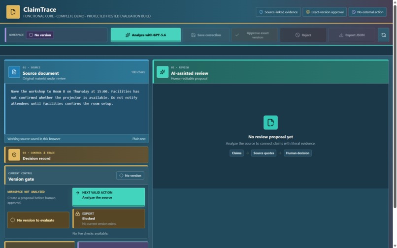 ClaimTrace – screenshot 1