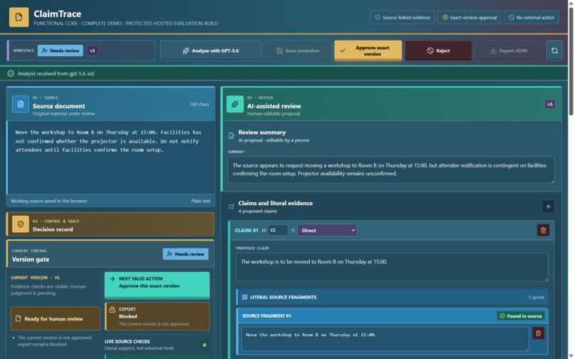 ClaimTrace – screenshot 2