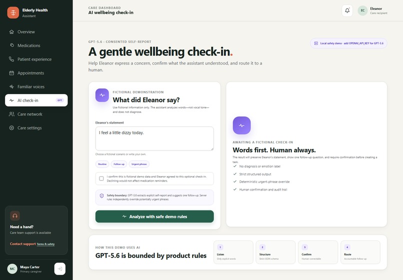 Elderly Health Assistant (EHA) – screenshot 3