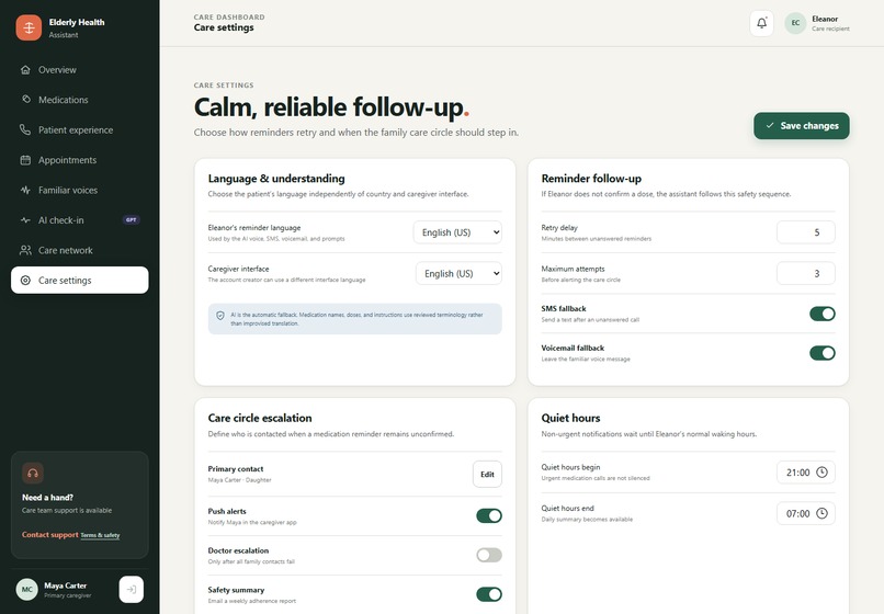 Elderly Health Assistant (EHA) – screenshot 5