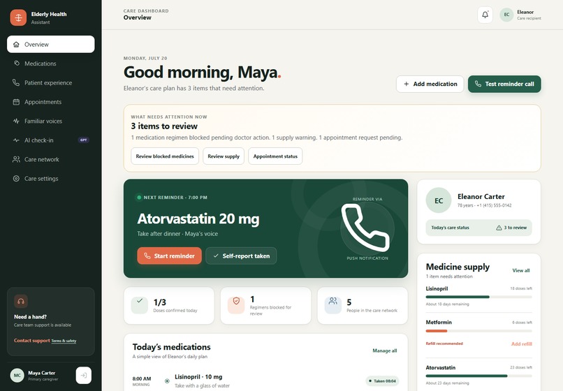 Elderly Health Assistant (EHA) – screenshot 10