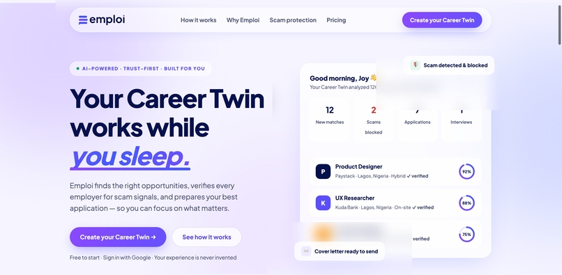 Emploi – screenshot 1