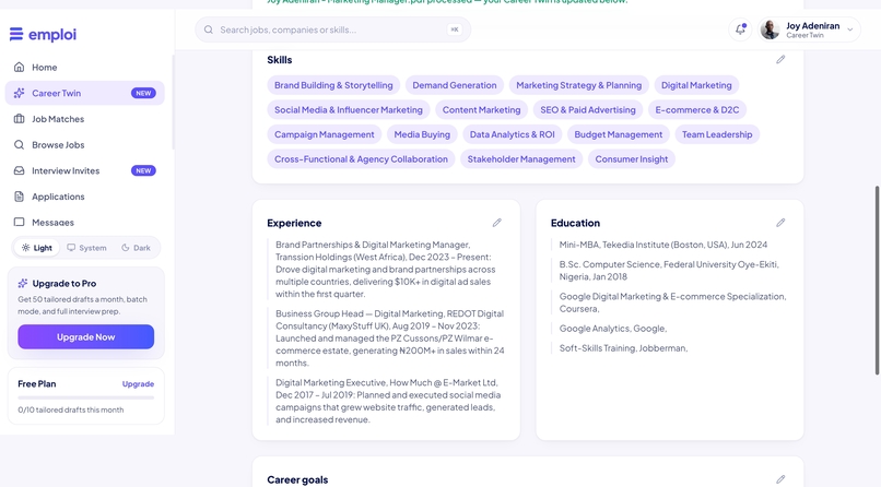 Emploi – screenshot 2