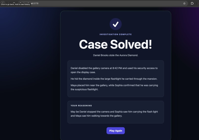 AI Detective: The Missing Aurora Diamond – screenshot 8