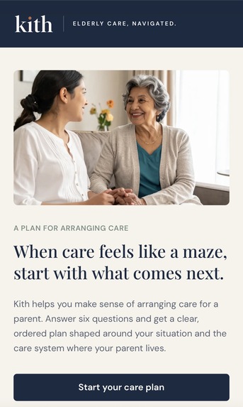 Kith — AI care navigation for families – screenshot 1