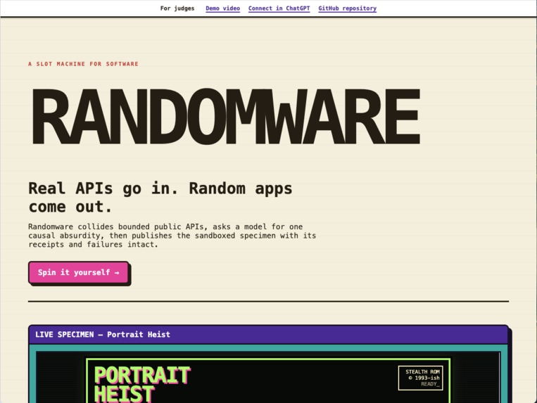 Randomware – screenshot 2