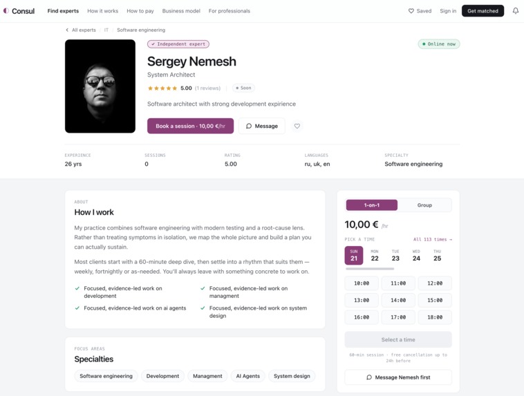 Consul – screenshot 2