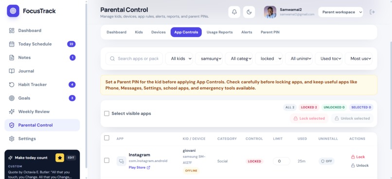 focustrack – screenshot 12