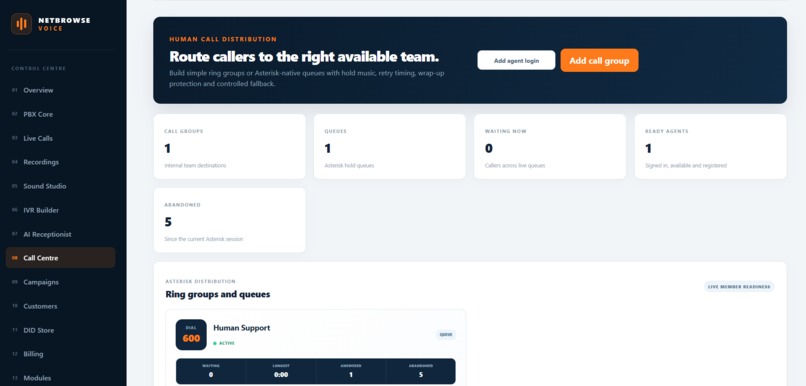 Netbrowse Voice  (AI Powered IP PBX) – screenshot 5