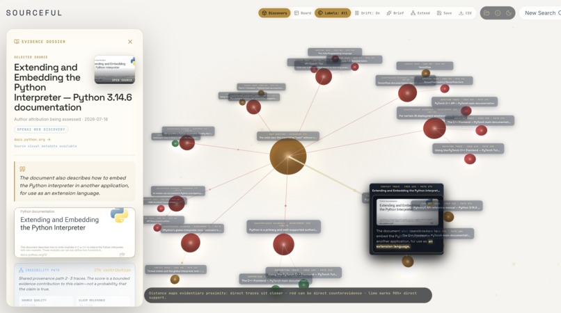 Sourceful - Truth Modelling in Your Pocket – screenshot 4