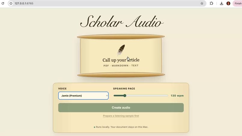 ScholarAudio – screenshot 1