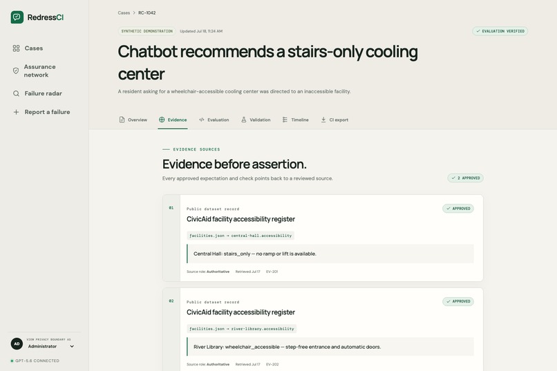 RedressCI – screenshot 4