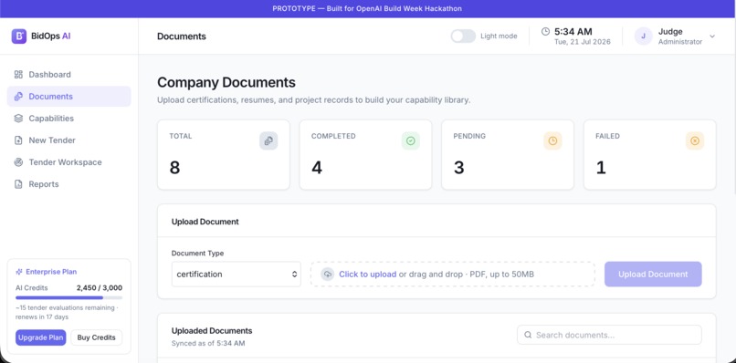 BidOps AI – screenshot 3