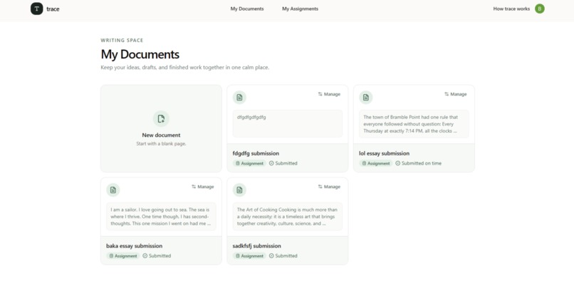 trace – screenshot 3