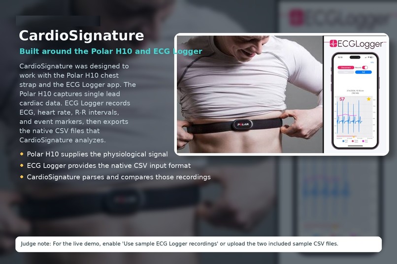 CardioSignature – screenshot 1