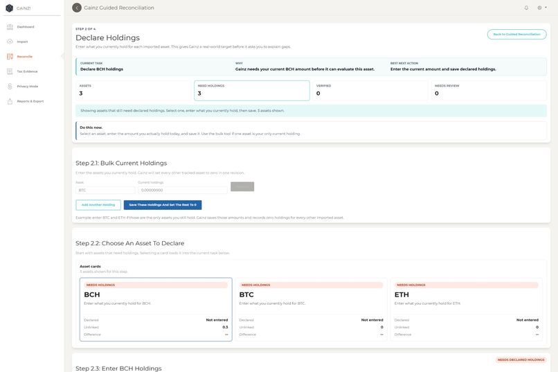 Gainz: Private Crypto Tax Reconciliation – screenshot 6