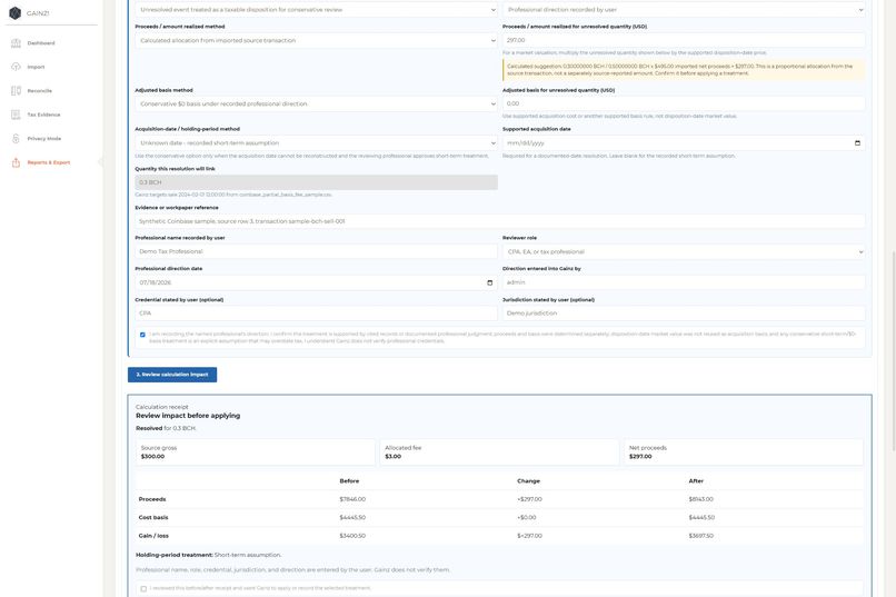 Gainz: Private Crypto Tax Reconciliation – screenshot 10